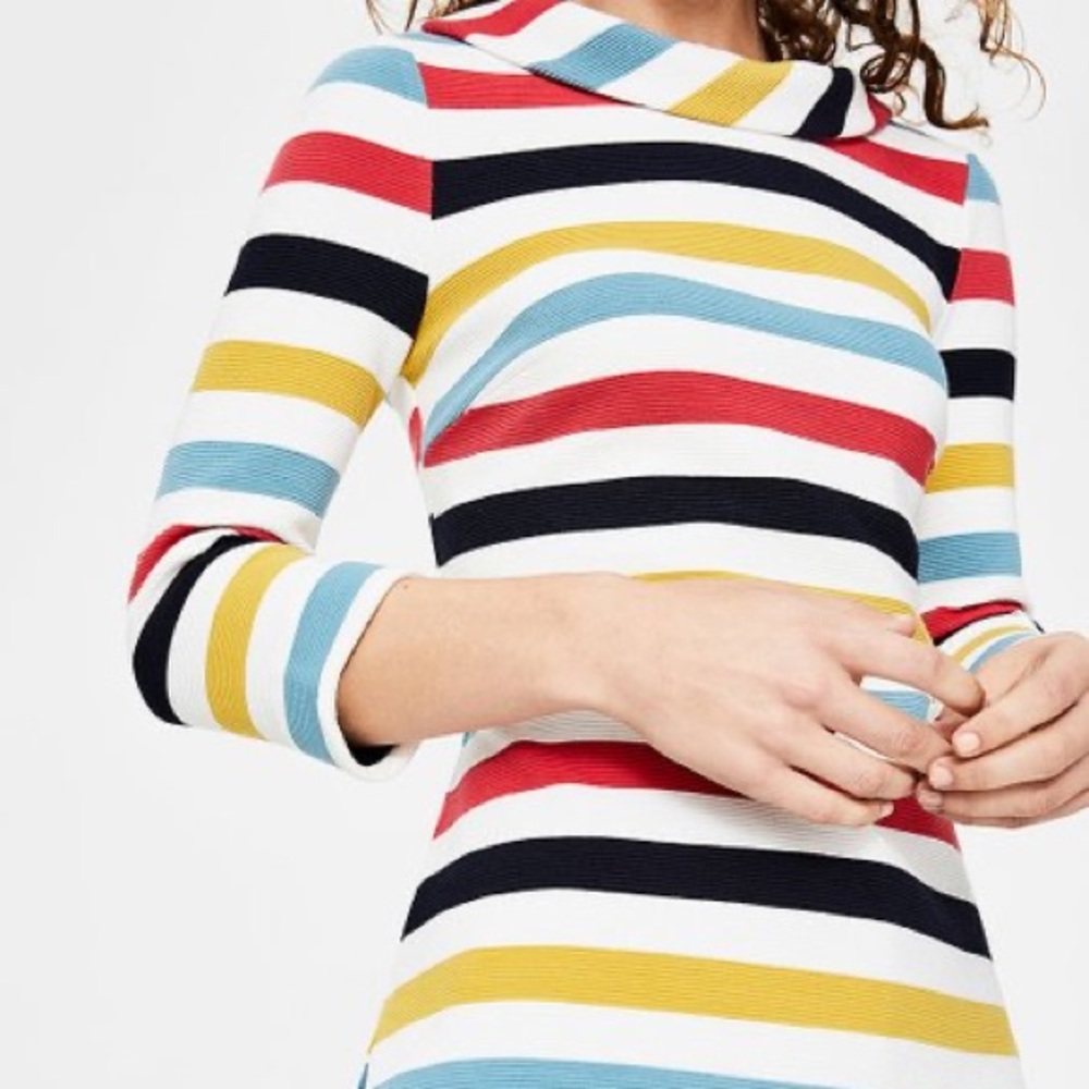Boden Multicolor Ottoman Striped Top, Size 4